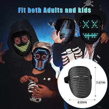 Amazon.com: Mr.Pang LED Mask Light up Mask with Gesture